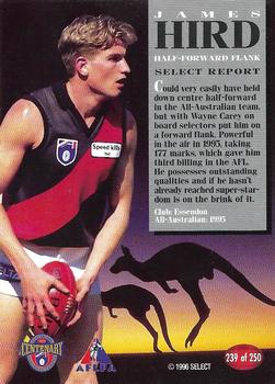 1996 Select AFL #239 James Hird Back